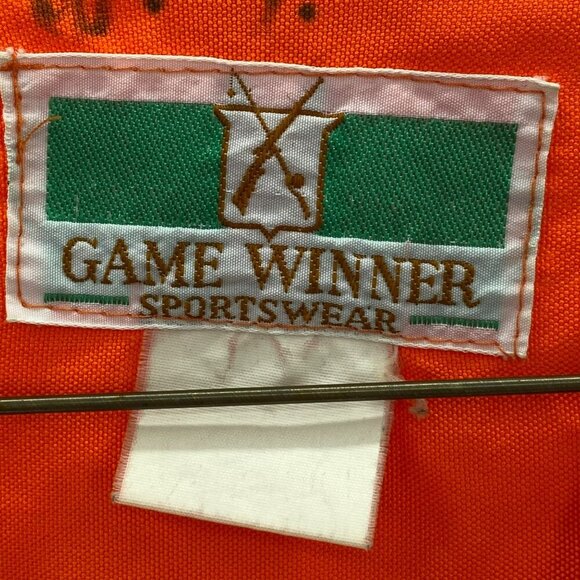 Vintage Game Winner Sportswear Orange Hunting Vest Men’s 2XL - Picture 3 of 3